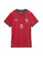 Ženski Nogometna dresi replika Portugalska Joao Neves #15 Domači SP 2026 Kratek rokav